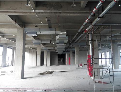 洛陽通風管道安裝施工現(xiàn)場